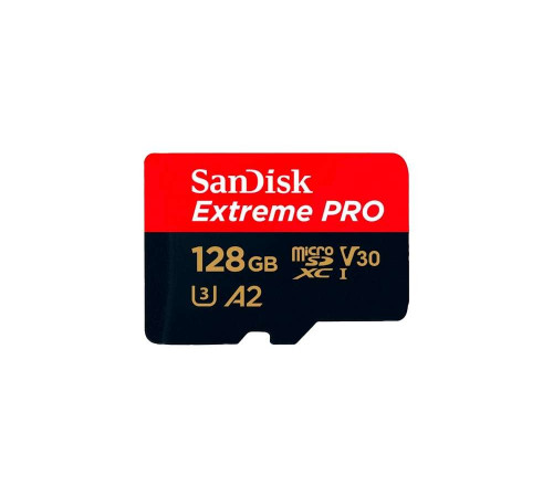 Карта памяти MicroSDXC 128GB SanDisk Class 10 UHS-I A2 C10 V30 U3 Extreme Pro