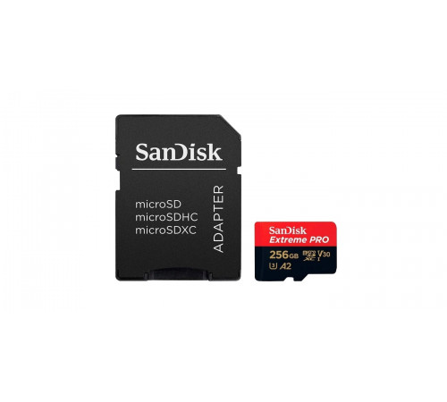 Карта памяти microSDXC 256GB SanDisk Class 10 UHS-I A2 C10 V30 U3 Extreme Pro