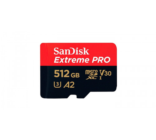 Карта памяти microSDXC 512GB SanDisk Class 10 UHS-I A2 C10 V30 U3 Extreme Pro