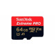 Карта памяти microSDXC 64GB SanDisk Class 10 UHS-I A2 C10 V30 U3 Extreme Pro (SD адаптер) 170MB/s